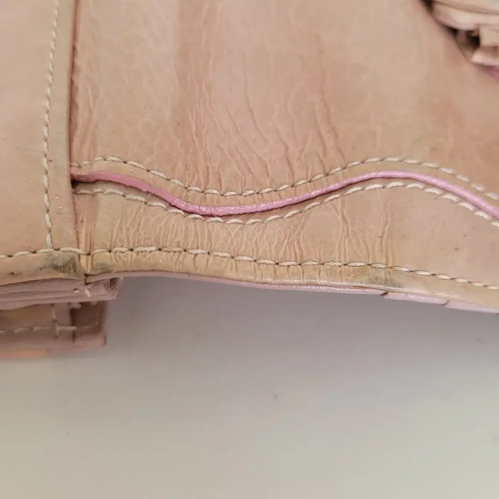Samantha Thavasa Geniue Leather Wallet Boho Quality Bow Purple Designer Envelope